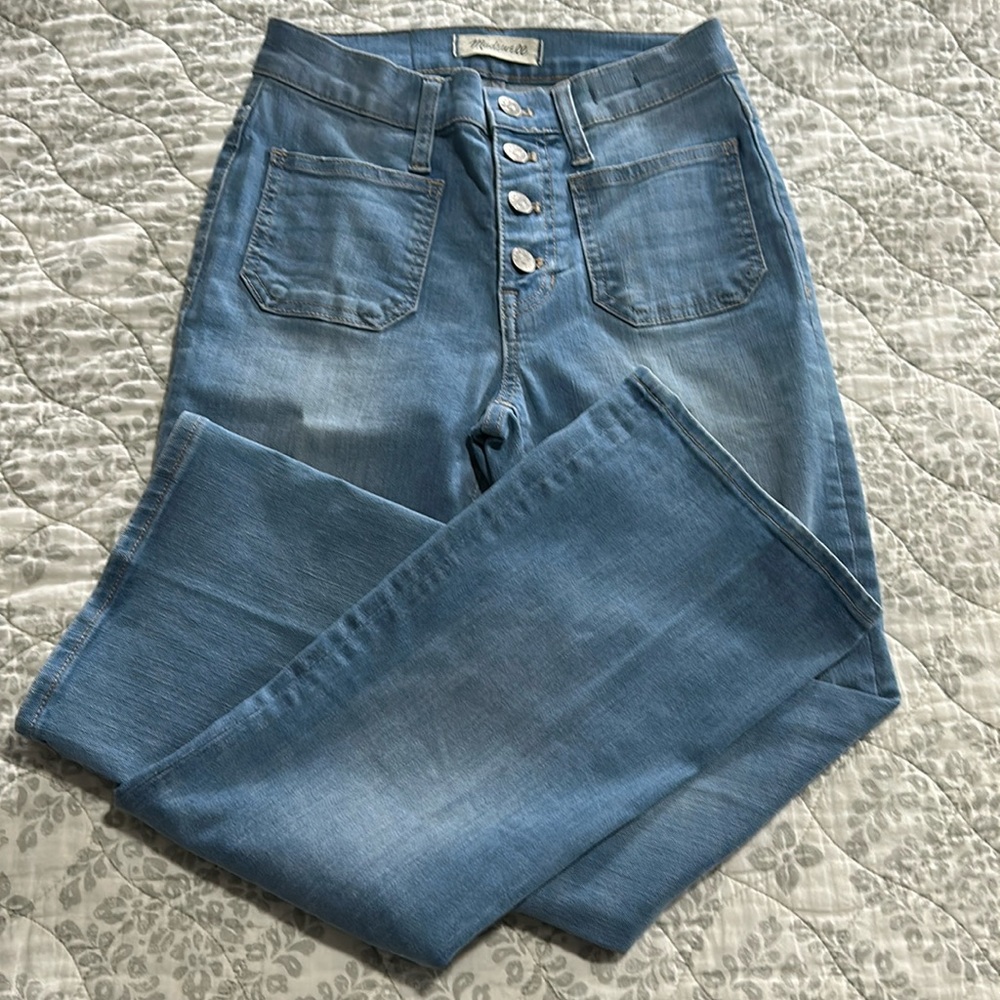 Madewell Cali-Demi Boot button up jeans